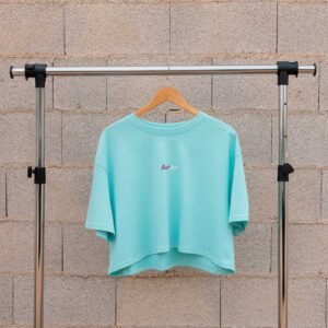 CROP TOP BEASTOUT AZUL | OVERSIZE